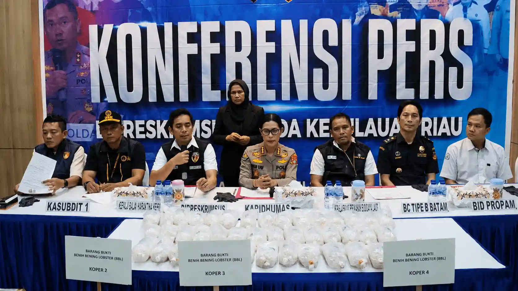 Polda Kepri Gagalkan Penyelundupan 100 Ribu Benih Lobster Senilai Rp10 Miliar