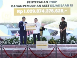 Kejagung Serahkan PNBP Rp1,029 Triliun ke Kemenkeu, Termasuk Aset Eddy Tansil Rp51,68 Miliar