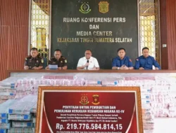 Kejati Sumsel Terima Pengembalian Rp219,7 Miliar Kasus Kredit PT BSS dan PT SAL