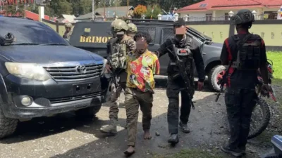Satgas Damai Cartenz Amankan Terduga Anggota KKB Terkait Penembakan Karyawan Freeport