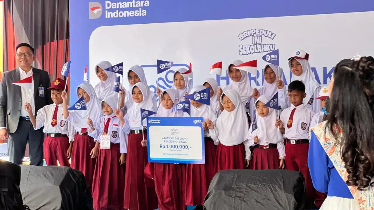 BRI Perkuat Komitmen di Dunia Pendidikan, SDN Sukamahi 2 Bogor Terima Bantuan di Hari Anak Nasional