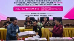 Kejati Sulut Terima Pengembalian Kerugian Negara Rp15 Miliar dalam Kasus Dugaan Korupsi Tambang Emas PT HWR