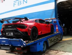 Lamborghini dan Tiga Mobil Mewah Sitaan Korupsi Tambang Bauksit Dikirim ke Jakarta