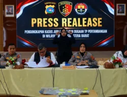 Polda Sumbar Ungkap Dua Kasus Tambang Emas Ilegal di Solok, 4 Tersangka Diamankan