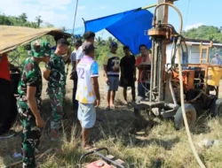 TNI Bangun Sumur Bor, Warga Desa Foli Segera Nikmati Akses Air Bersih