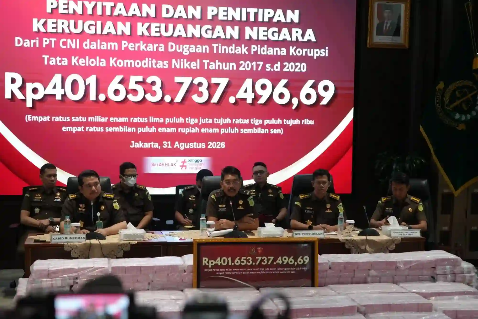 Kejagung Terima Pengembalian Kerugian Negara Rp401,6 Miliar Terkait Dugaan Korupsi Nikel