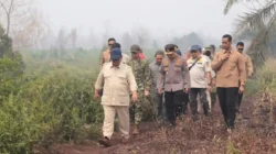 Presiden Prabowo Tinjau Langsung Penanganan Karhutla di Kalimantan Barat