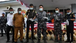 TNI AL Gagalkan Penyelundupan 1,6 Ton Pasir Timah Ilegal, Potensi Kerugian negara Rp1,3 miliar