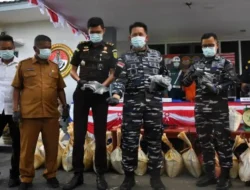 TNI AL Gagalkan Penyelundupan 1,6 Ton Pasir Timah Ilegal, Potensi Kerugian negara Rp1,3 miliar