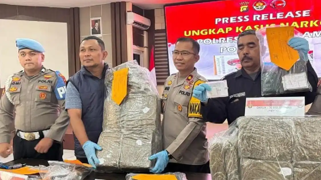 30,8 Kg Ganja Asal Sumut Digagalkan di Muaro Jambi, Seorang Kurir Ditangkap