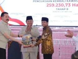 Satgas PKH Serahkan Rp13,24 Triliun dan Kuasai Kembali 259 Ribu Hektare Kawasan Hutan